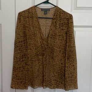 JOSEPHINE CHAUS Animal Print Blouse